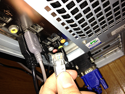 LANケーブルがしっかりとささっているか、確認しましょう。