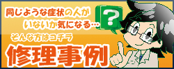 同じような症状の人がいないか気になる人のためのパソコン「修理事例」